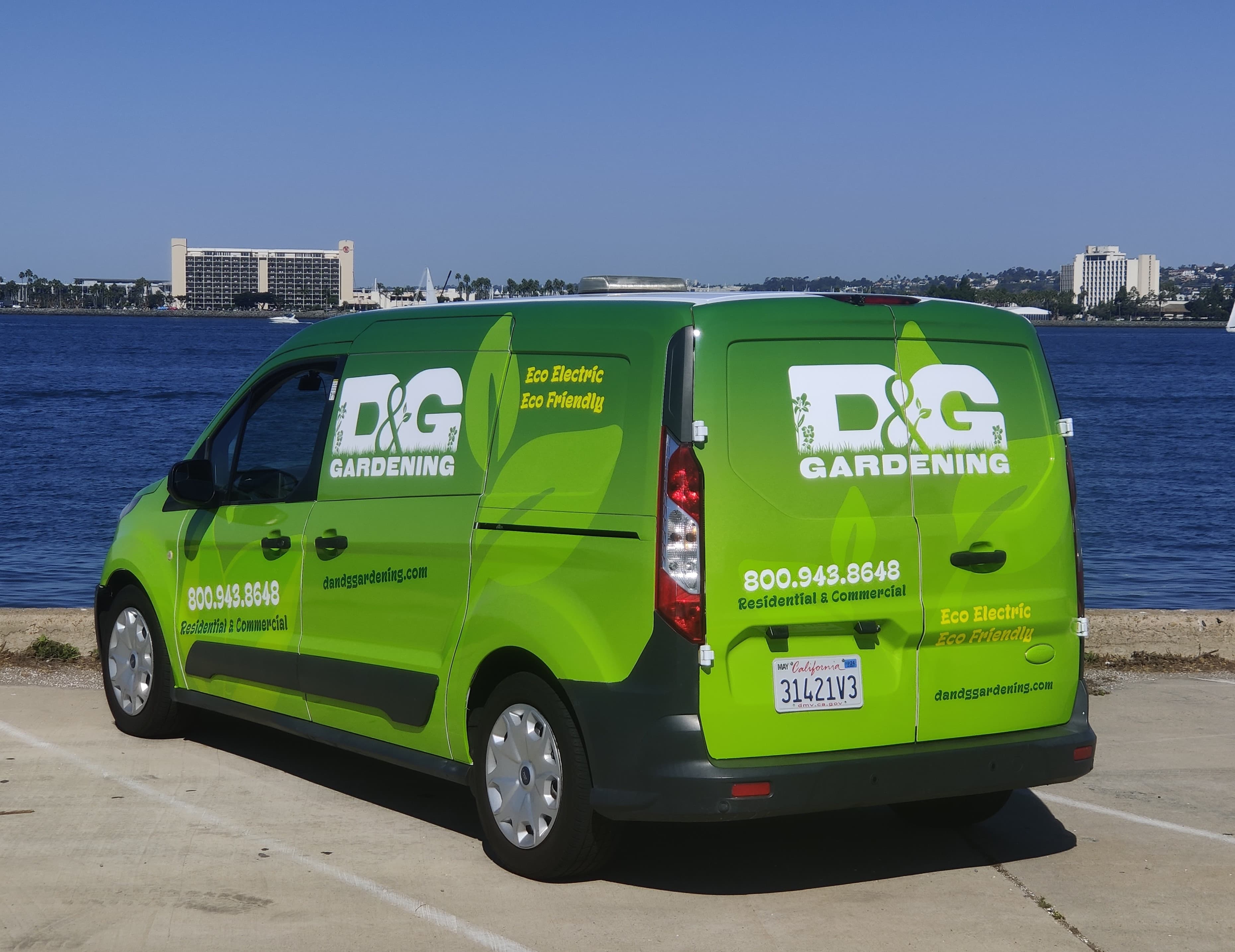 Picture of a gardening Van in San Diego